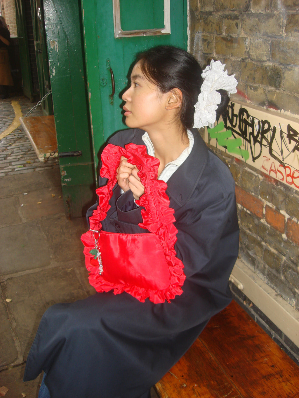 Red Baguette Bag image 2