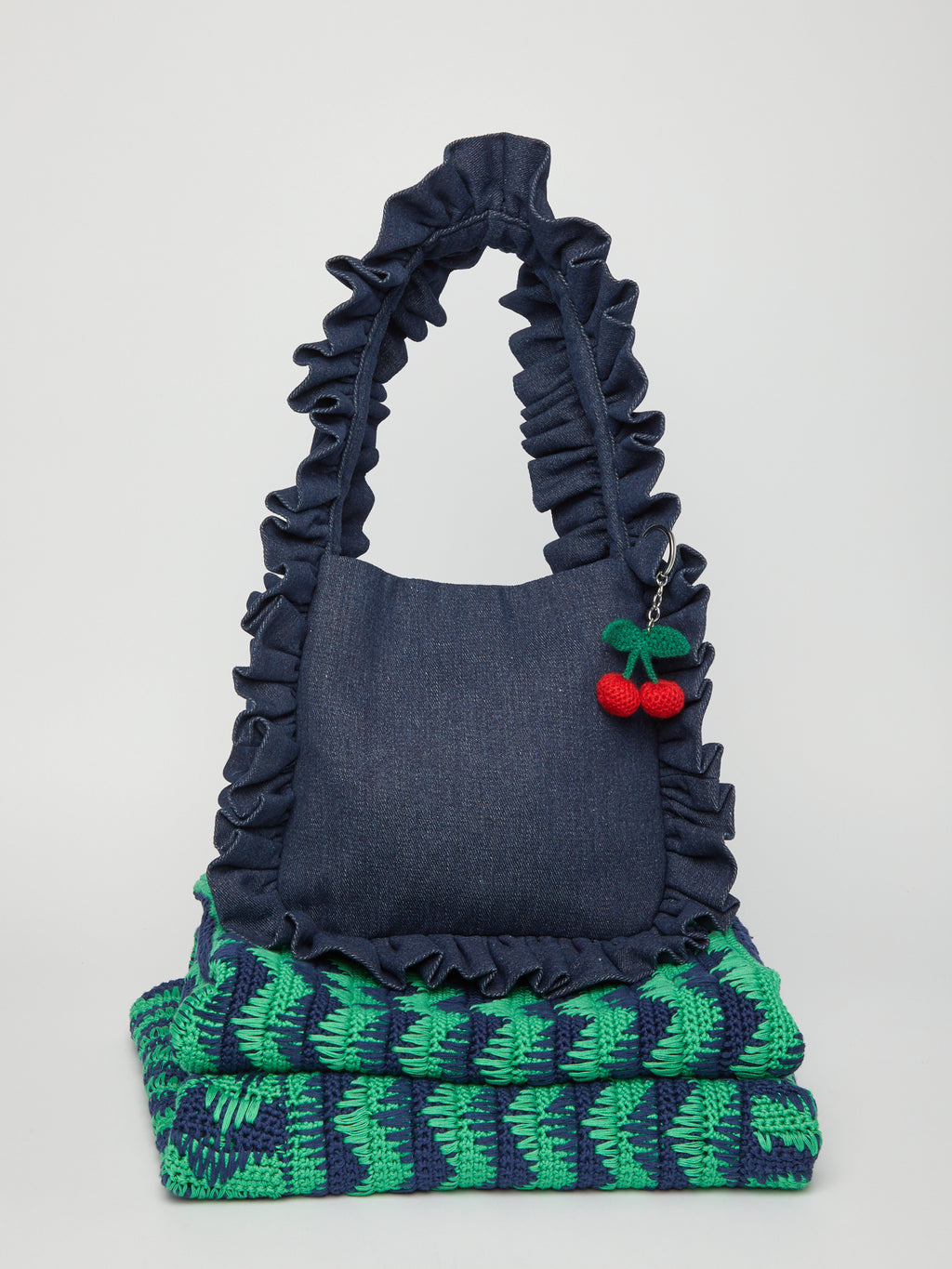Denim Original Ruffle Bag image 4
