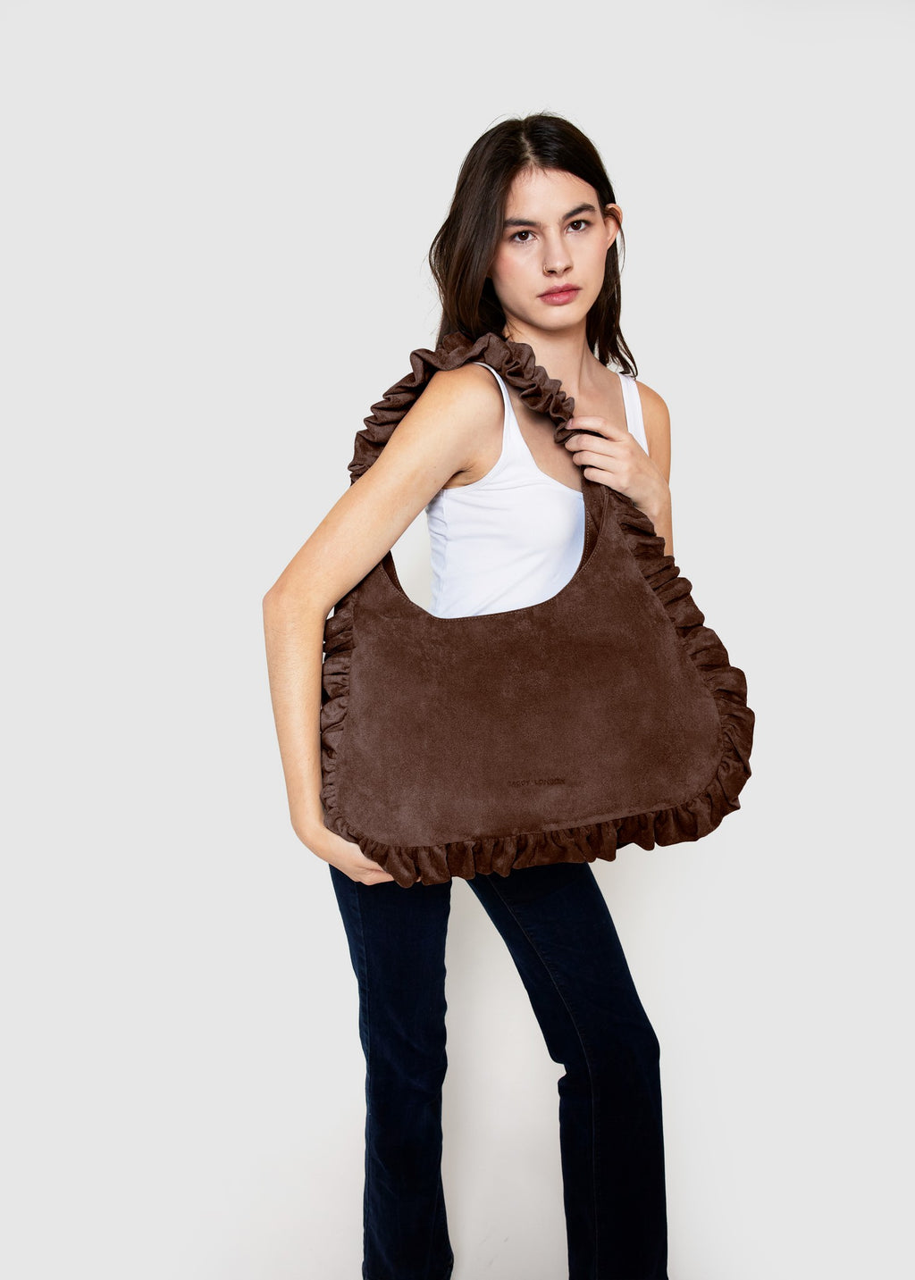 Suede Hobo - Chocolate
