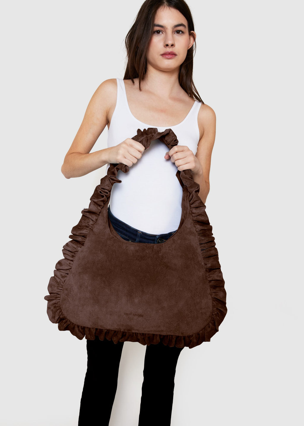Suede Hobo - Chocolate