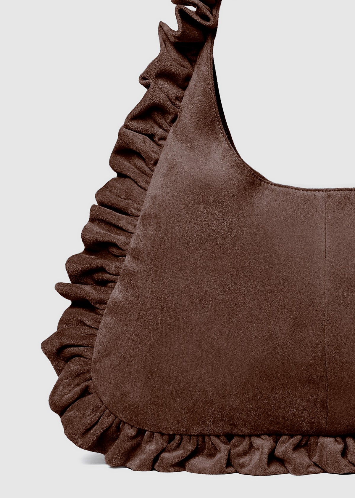 Suede Hobo - Chocolate