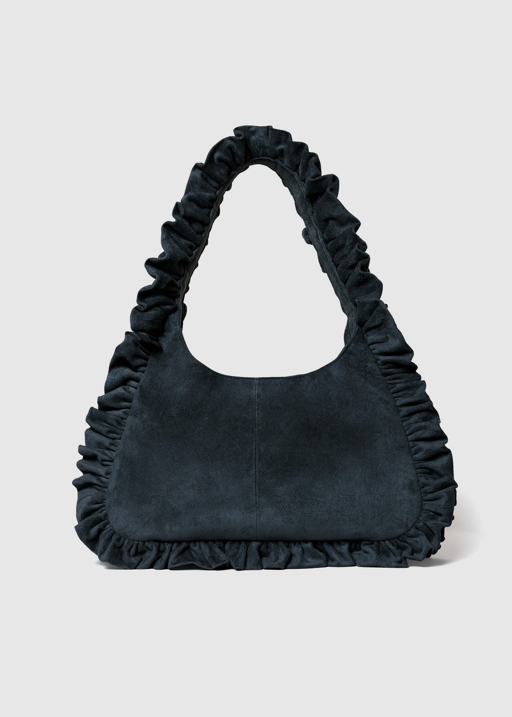 Suede Mini Hobo - Navy